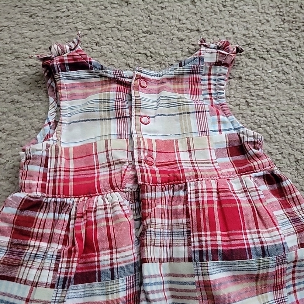Faded Glory Baby Girl's Plaid Sleeveless Dress - Picture 9 of 9